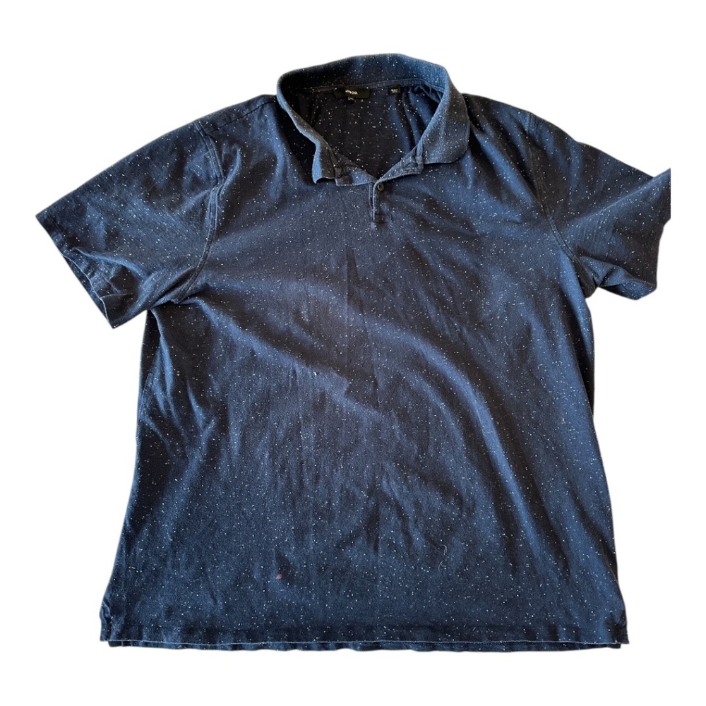 Vince Polo Shirt – XXL (Navy with White Speckles)